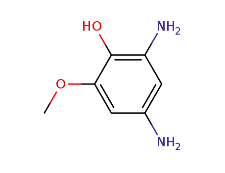 Molecular Structure of 754940-60-8 (Phenol, 2,4-diamino-6-methoxy- (9CI))