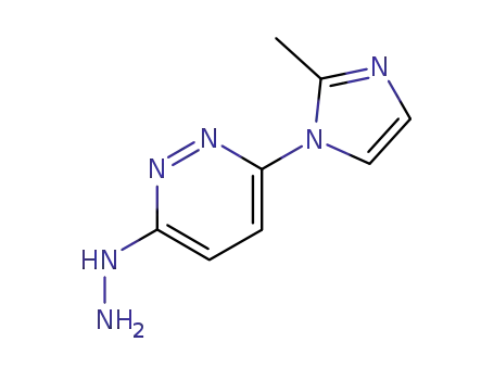 Molecular Structure of 75792-67-5 (3-hydrazino-6-(2-methyl-1H-imidazol-1-yl)pyridazine)