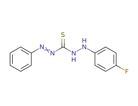 Molecular Structure of 1818-49-1 (Diazenecarbothioic acid, phenyl-, 2-(4-fluorophenyl)hydrazide)