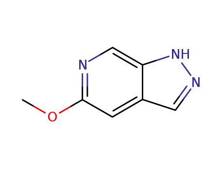 Molecular Structure of 76006-07-0 (5-METHOXY-1H-PYRAZOLO[3,4-C]PYRIDINE)