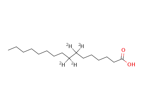 Molecular Structure of 75736-49-1 (HEXADECANOIC-7,7,8,8-D4 ACID)