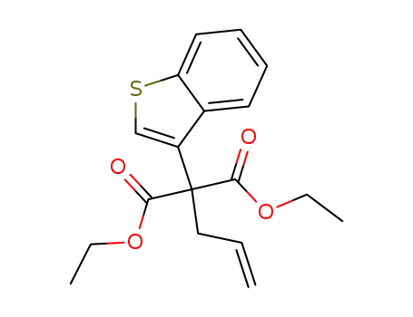 Molecular Structure of 149682-17-7 (diethyl α-allyl-3-benzo<b>thiophenemalonate)