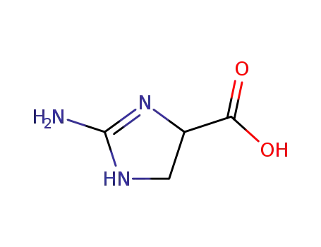 Molecular Structure of 76146-24-2 (1H-Imidazole-4-carboxylicacid,2-amino-4,5-dihydro-(9CI))