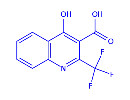 Molecular Structure of 75999-60-9 (4-Hydroxy-2-(trifluoromethyl)quinoline-3-carboxylic acid)