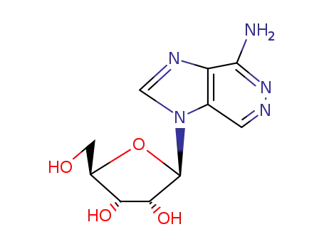 Molecular Structure of 75909-15-8 (1-pentofuranosyl-1H-imidazo[4,5-d]pyridazin-4-amine)