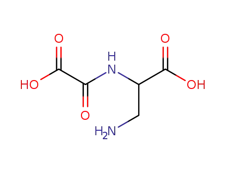 Molecular Structure of 7554-89-4 (beta-N-oxalylaminoalanine)