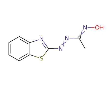 Molecular Structure of 76128-51-3 (Benzothiazole, 2-[[1-(hydroxyimino)ethyl]azo]- (9CI))