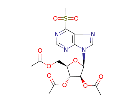6-(methylsulfonyl)-9-(2,3,5-tri-O-acetyl-β-D-arabinofuranosyl)purine