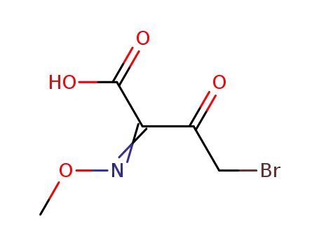 Molecular Structure of 75689-09-7 (4-Bromo-2-methoxyimino-3-oxobutyric acid)