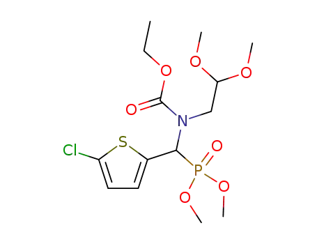{(5-chloro-thiophen-2-yl)-[(2,2-dimethoxy-ethyl)-ethoxycarbonyl-amino]-methyl}-phosphonic acid dimethyl ester