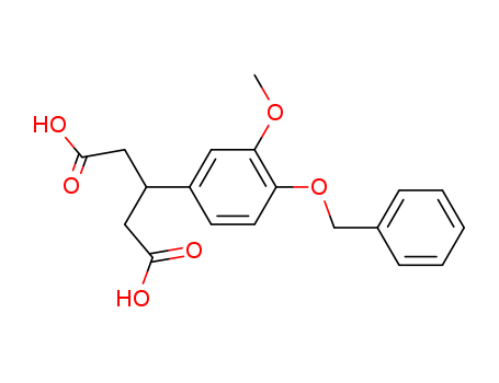 Pentanedioic acid, 3-[3-methoxy-4-(phenylmethoxy)phenyl]- cas  7599-00-0