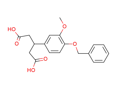 Molecular Structure of 7599-00-0 (3-[4-(benzyloxy)-3-methoxyphenyl]pentanedioic acid)