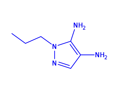 Molecular Structure of 758679-56-0 (1H-Pyrazole-4,5-diamine,1-propyl-(9CI))