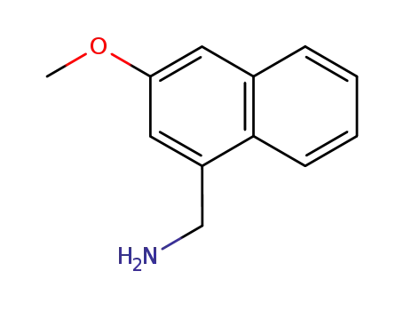 Molecular Structure of 758676-45-8 (1-Naphthalenemethanamine,3-methoxy-(9CI))