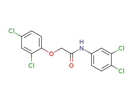 Molecular Structure of 7620-18-0 (2-(2,4-dichlorophenoxy)-N-(3,4-dichlorophenyl)acetamide)