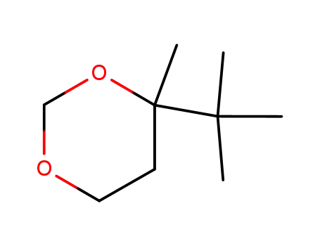 Molecular Structure of 1195-83-1 (4-<i>tert</i>-butyl-4-methyl-[1,3]dioxane)
