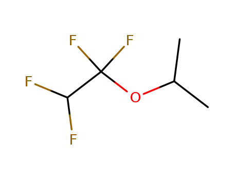 Molecular Structure of 757-11-9 (Isopropyl 1,1,2,2-tetrafluoroethyl ether)