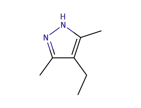 Molecular Structure of 7554-67-8 (1H-Pyrazole, 4-ethyl-3,5-dimethyl-)