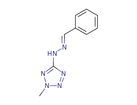 Molecular Structure of 7593-36-4 (5-[(2E)-2-benzylidenehydrazinyl]-2-methyl-2H-tetrazole)