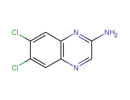 Molecular Structure of 76002-68-1 (6,7-DICHLORO-QUINOXALIN-2-YLAMINE)