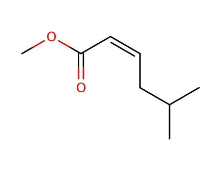 Molecular Structure of 223791-61-5 (2-Hexenoic acid, 5-methyl-, methyl ester, (2Z)-)