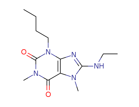 3-butyl-8-ethylamino-1,7-dimethyl-purine-2,6-dione cas  7597-86-6
