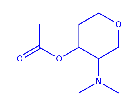 펜티톨, 1,5-무수-2,4-디데옥시-2-(디메틸아미노)-, 3-아세테이트(9CI)