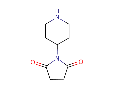 Molecular Structure of 75483-32-8 (1-PIPERIDIN-4-YL-PYRROLIDINE-2,5-DIONE)
