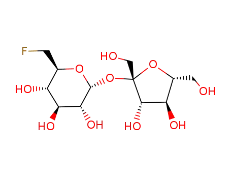 Molecular Structure of 76410-48-5 (6-deoxy-6-fluorosucrose)