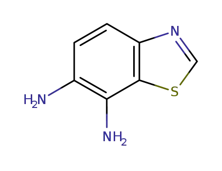 Molecular Structure of 7673-94-1 (6,7-Benzothiazolediamine(9CI))