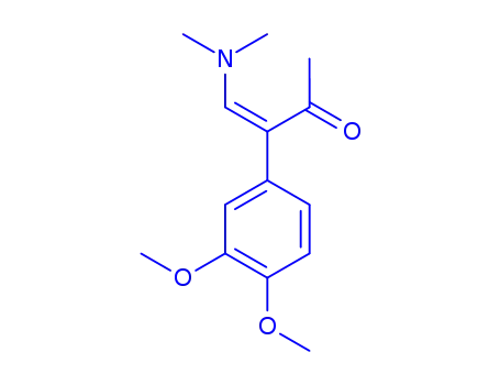 Molecular Structure of 76512-22-6 (3-(3,4-DIMETHOXYPHENYL)-4-(DIMETHYLAMINO)-3-BUTEN-2-ONE)