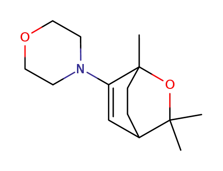 Molecular Structure of 76793-00-5 (4-(1,3,3-trimethyl-2-oxabicyclo[2.2.2]oct-5-en-6-yl)morpholine)
