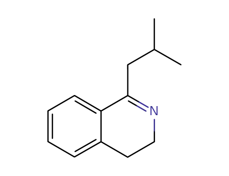 Molecular Structure of 100608-37-5 (Isoquinoline, 3,4-dihydro-1-(2-methylpropyl)-)
