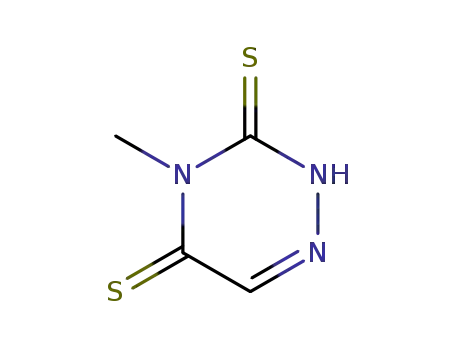 Molecular Structure of 7632-29-3 (1,2,4-Triazine-3,5(2H,4H)-dithione,  4-methyl-)