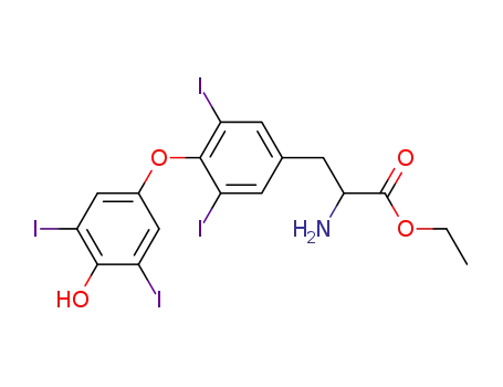 Molecular Structure of 76353-71-4 (Thyroxine Ethyl Ester)