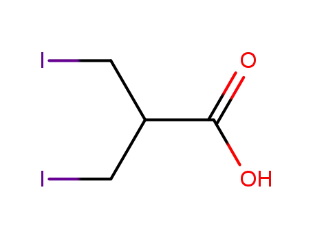 Molecular Structure of 50891-94-6 (Propanoic acid, 3-iodo-2-(iodomethyl)-)