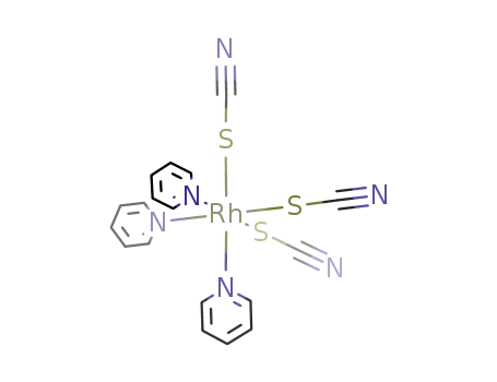 Molecular Structure of 76898-60-7 (pyridine, rhodium(+3) cation, trithiocyanate)