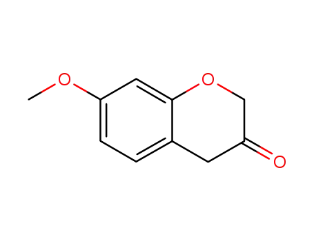 Molecular Structure of 76322-24-2 (7-Methoxy-2H-chroMen-3(4H)-one)