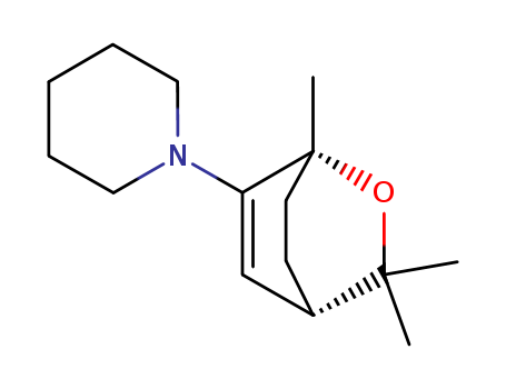 1-(1,8,8-trimethyl-7-oxabicyclo[2.2.2]oct-2-en-2-yl)piperidine cas  76792-99-9