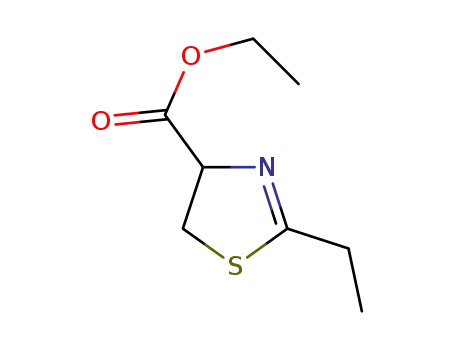 Molecular Structure of 848555-79-3 (4-Thiazolecarboxylic acid, 2-ethyl-4,5-dihydro-, ethyl ester)