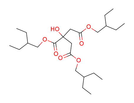 Molecular Structure of 76414-28-3 (tris(2-ethylbutyl) 2-hydroxypropane-1,2,3-tricarboxylate)