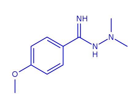 Molecular Structure of 764583-93-9 (Benzenecarboximidic acid, 4-methoxy-, 2,2-dimethylhydrazide (9CI))