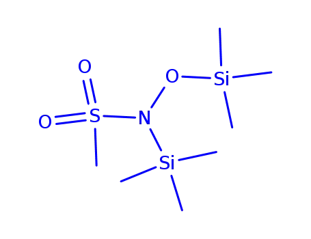 Molecular Structure of 76802-31-8 (N-(Methylsulfonyl)-N,O-bis(trimethylsilyl)hydroxylamine)