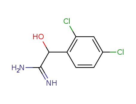 Molecular Structure of 789425-82-7 (Benzeneethanimidamide,  2,4-dichloro--alpha--hydroxy-,  (-)-)