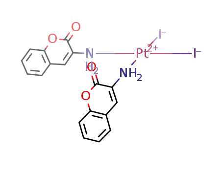 cis-Bis(2-oxo-2H-1-benzopyran-3-ylammine)diiodoplatinum(II)