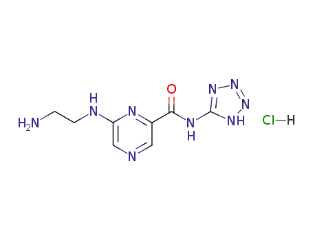 6-(2-Amino-ethylamino)-pyrazine-2-carboxylic acid (1H-tetrazol-5-yl)-amide; hydrochloride
