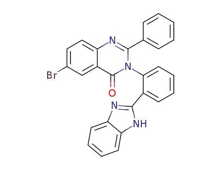 Molecular Structure of 76618-01-4 (3-[2-(1H-benzimidazol-2-yl)phenyl]-6-bromo-2-phenylquinazolin-4(3H)-one)