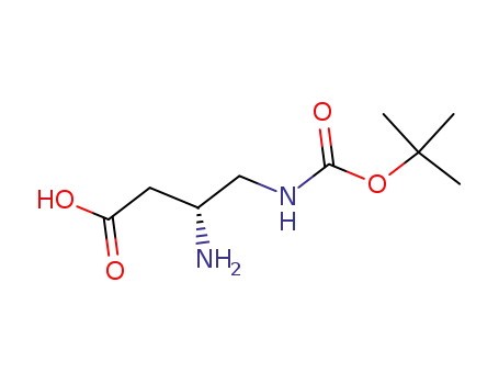 Butanoic acid, 3-amino-4-[[(1,1-dimethylethoxy)carbonyl]amino]-, (3R)- (9CI)