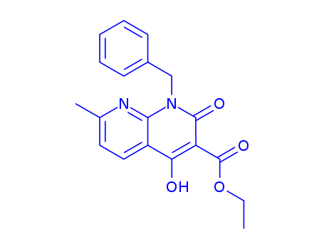 Ethyl 1-benzyl-4-hydroxy-7-methyl-2-oxo-1,2-dihydro-1,8-naphthyridine-3-carboxylate