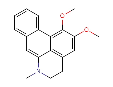 Molecular Structure of 7630-74-2 (5,6-Dihydro-1,2-dimethoxy-6-methyl-4H-dibenzo[de,g]quinoline)